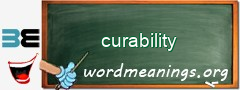 WordMeaning blackboard for curability